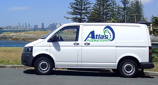 Atlas Appliances service van
